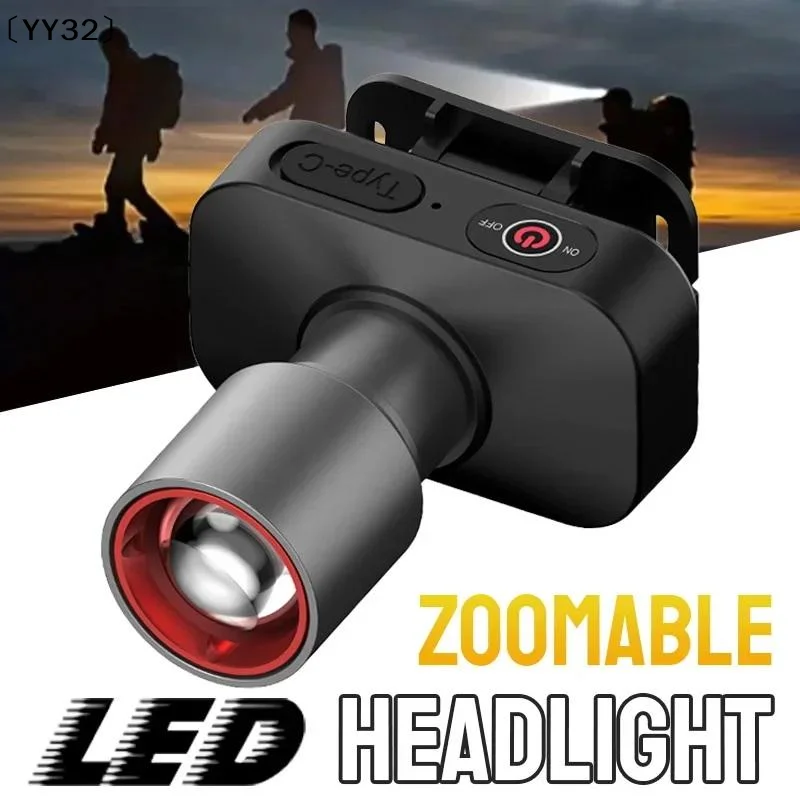 

LED Zoom Headlamp Powerful Rechargeable Headlight Waterproof High Power Camping Flashlight With Adjustable Focus〔YY32〕
