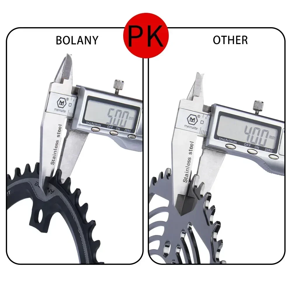 BOLANY Gravel Bicycle Crankset Hollow Integrated 170mm Crank 96BCD 42T Single Chainring for 10/11 Speed Cross-country Road Bike