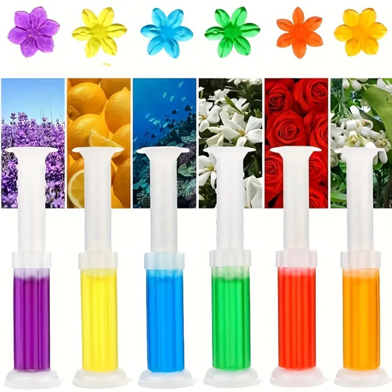 4 Pc Flower Aromatic Toilet Gel, Toilet Deodorant Cleaner, ToiletFragrance Remove Odors Leave No Traces Home Cleaning Tools