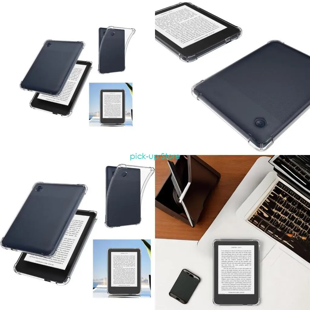 Q5WA Libra Color Case 7inch Ebook保護カバーショックプルーフシリコンバックカバーの交換用Q5WAソフトシリコンケース