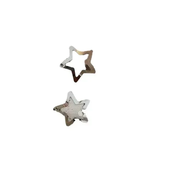 10PCS Sweet Sister Clip Star Hair Clip Cute Girl Metal Five-pointed Star Sweet Cool BB-Clip Niche Bangs Clips