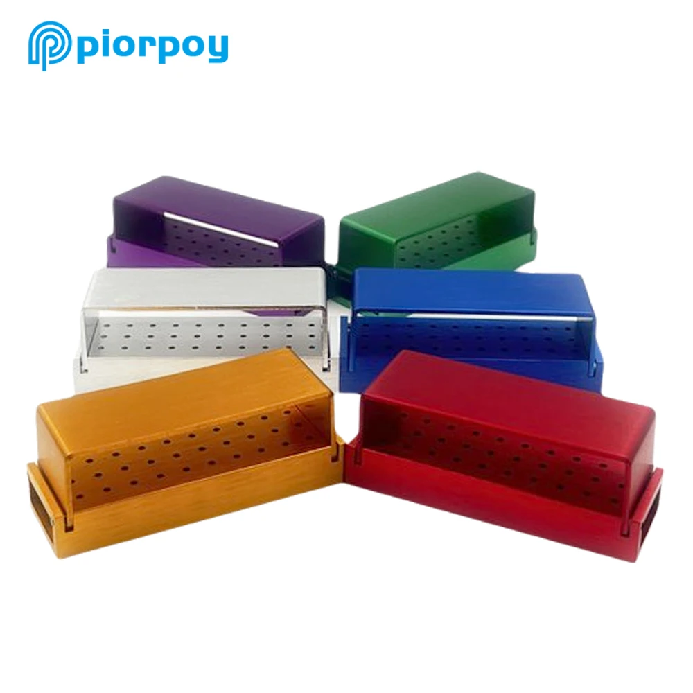 PIORPOY  30 Holes High Speed Handpiece Burs Dental Diamond Burs Drill Disinfection Block Holder Dentistry Instrument Dropship