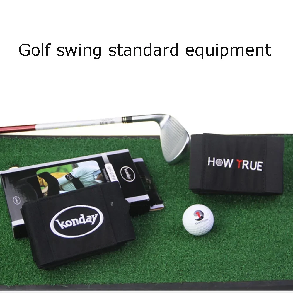 1Pcs Golf Swing Training Arm Band Golf Hand Posture Corrector Black Nylon Elastic Training Belt for Golf Beginner Practicing gallery 4