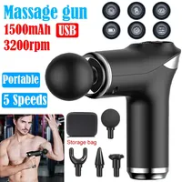 New Massage Gun With Hot And Cold Compress Head Electric Percussion Fascia Gun Muscle Relax Slimming Shaping Fitness Fascia Gun