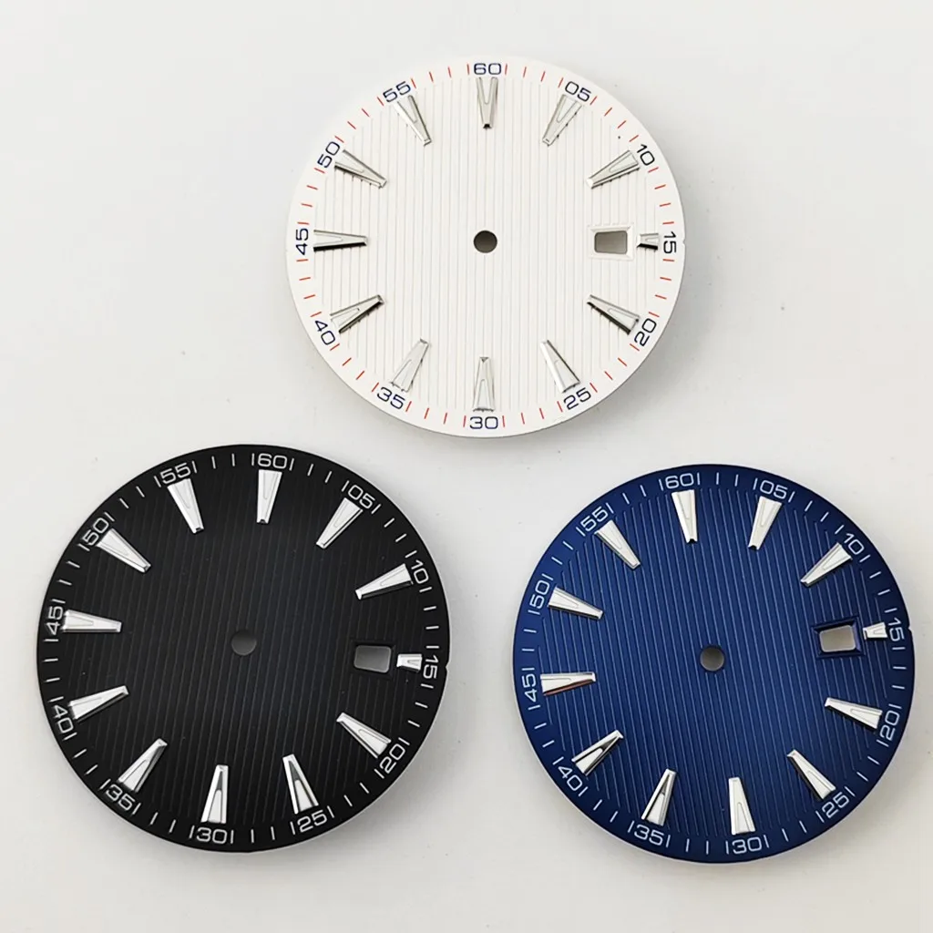 33.4mm Sterile Luminous Watch Dial With Date Window For NH35 NH35A Watches Automatic Movement Accessory Part