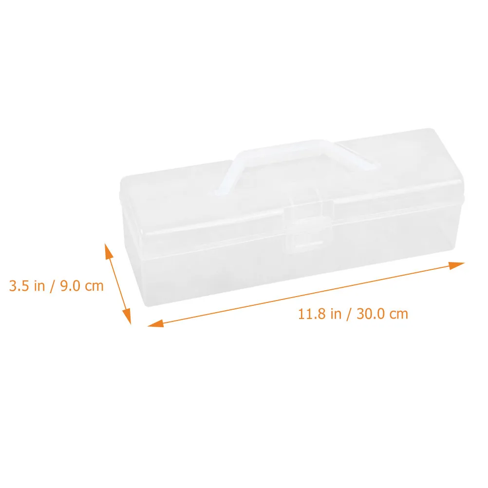 Brooch Storage Box with Transparent Lid Dustproof PP Plastic Medal Badge Organizer for Desk Bedroom Office