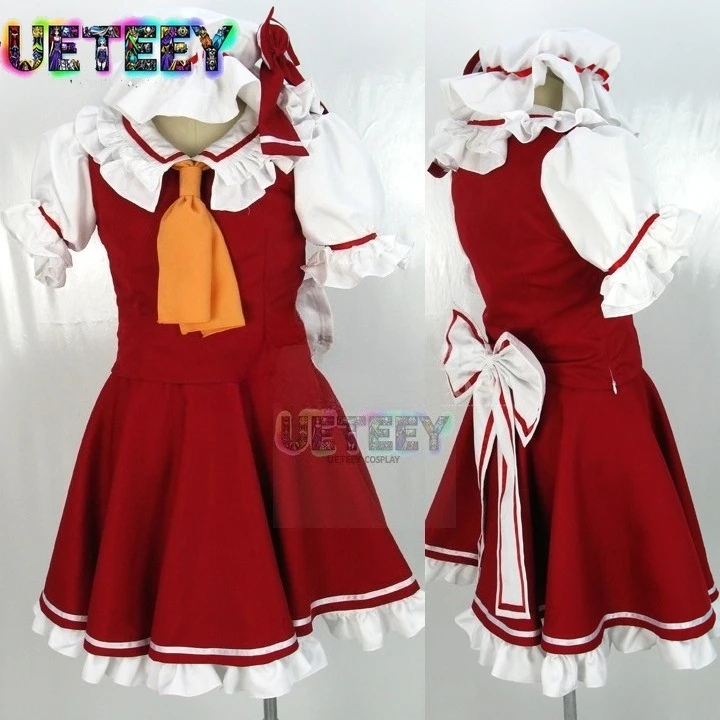 

Костюм для косплея UETEEY COS Touhou Project Flandre Scarlet, комплект на Хэллоуин, индивидуальный размер