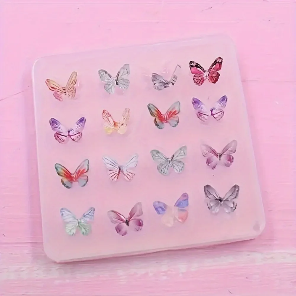 1pc DIY Schmetterling Schmuck form-erstellen Sie einzigartige Epoxidharz Charms mit haltbaren, versa tie Silikon Bastel form – Detail 2