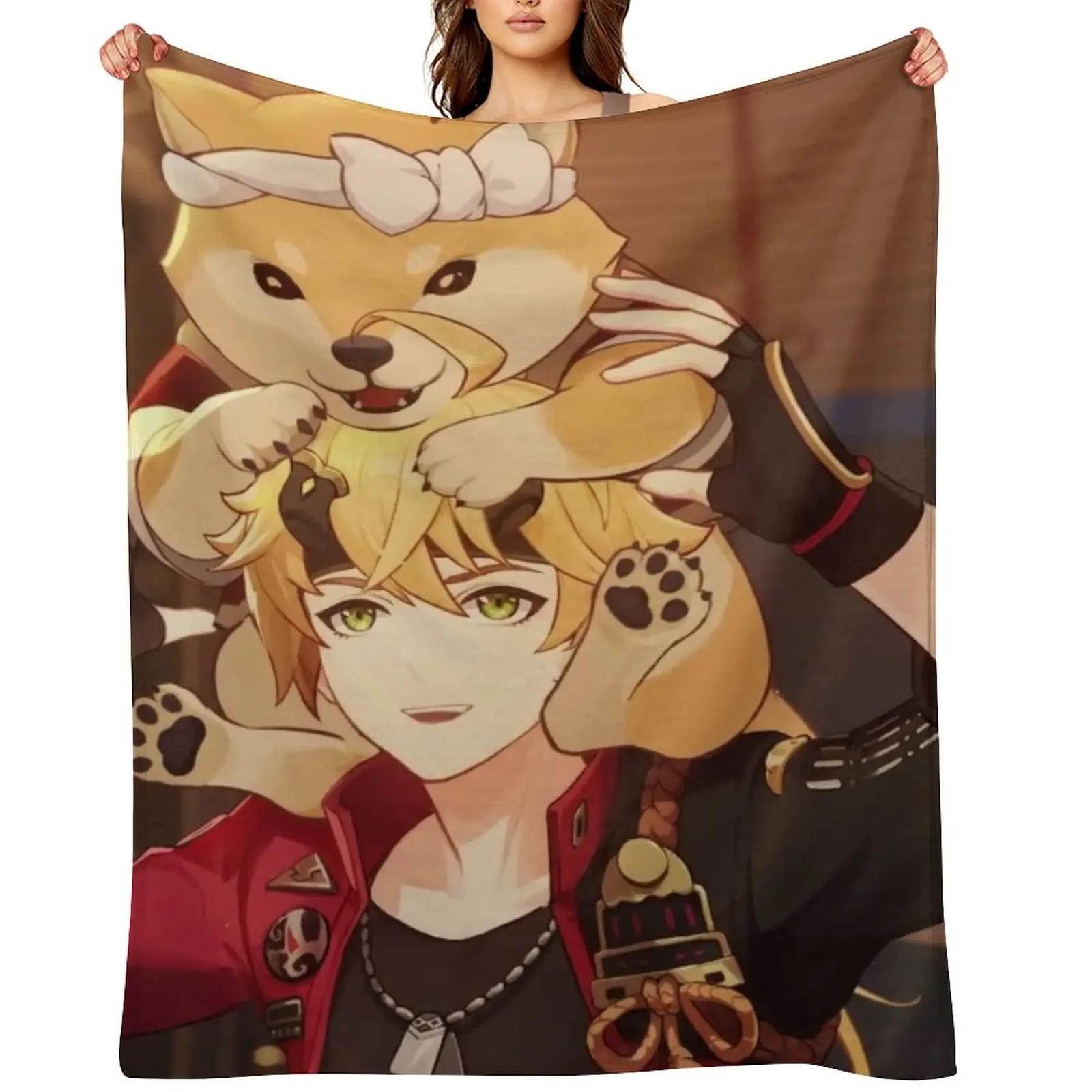 

Thoma at the Tea House Throw Blanket Bed linens Sofa Throw Hairy Decorative Beds Blankets