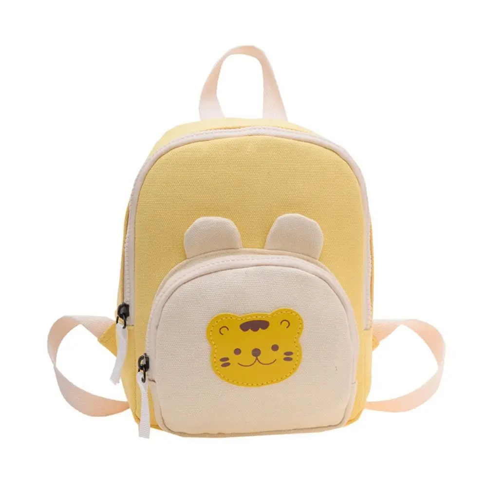 

Cute Korean Kindergarten Schoolbag Cartoon Bear Adjustable Kids Backpack Canvas Children's Handbags For Baby Boy Girls