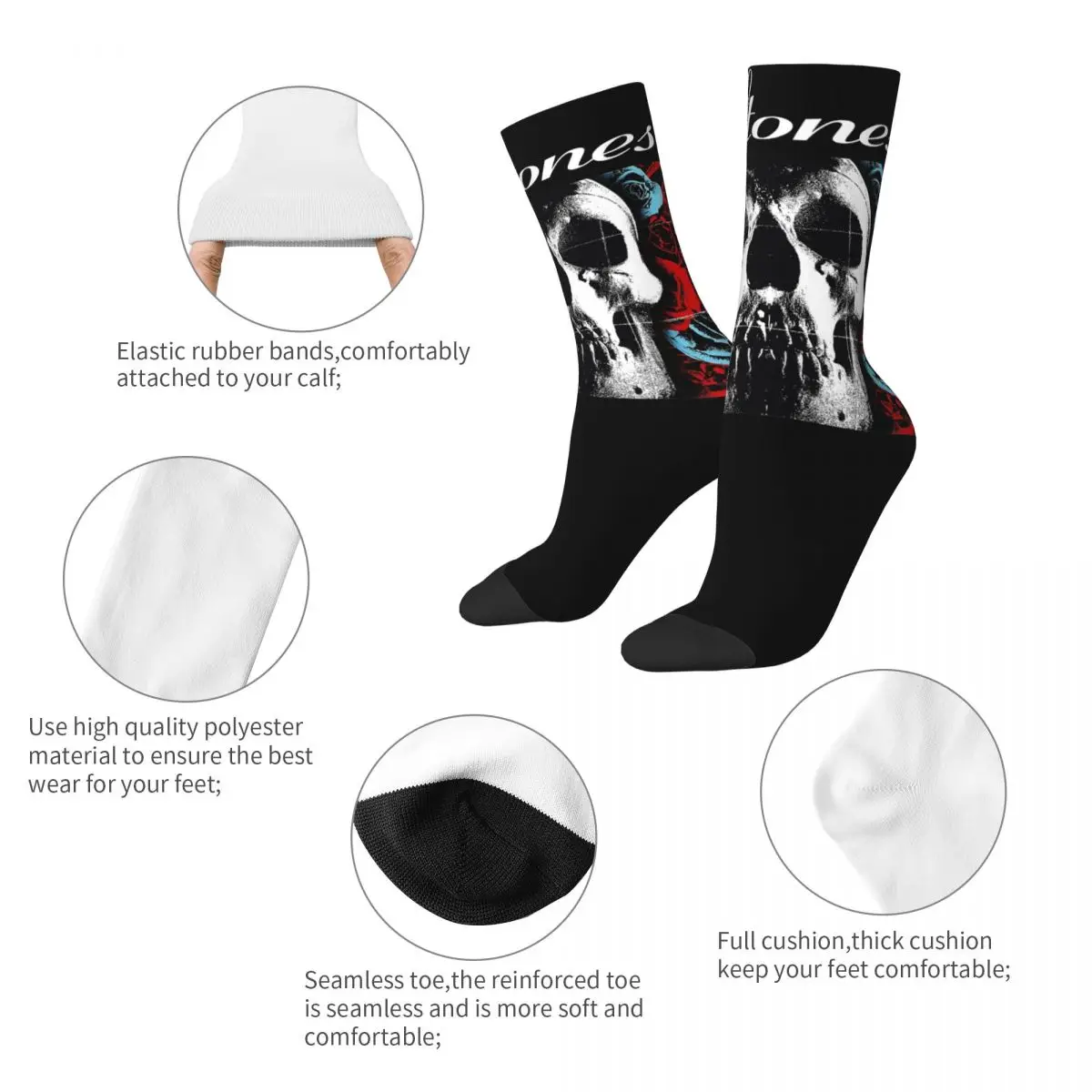 Deftones Heavy Metal Band Design All Season Socks Product for Female Compression Dress Socks