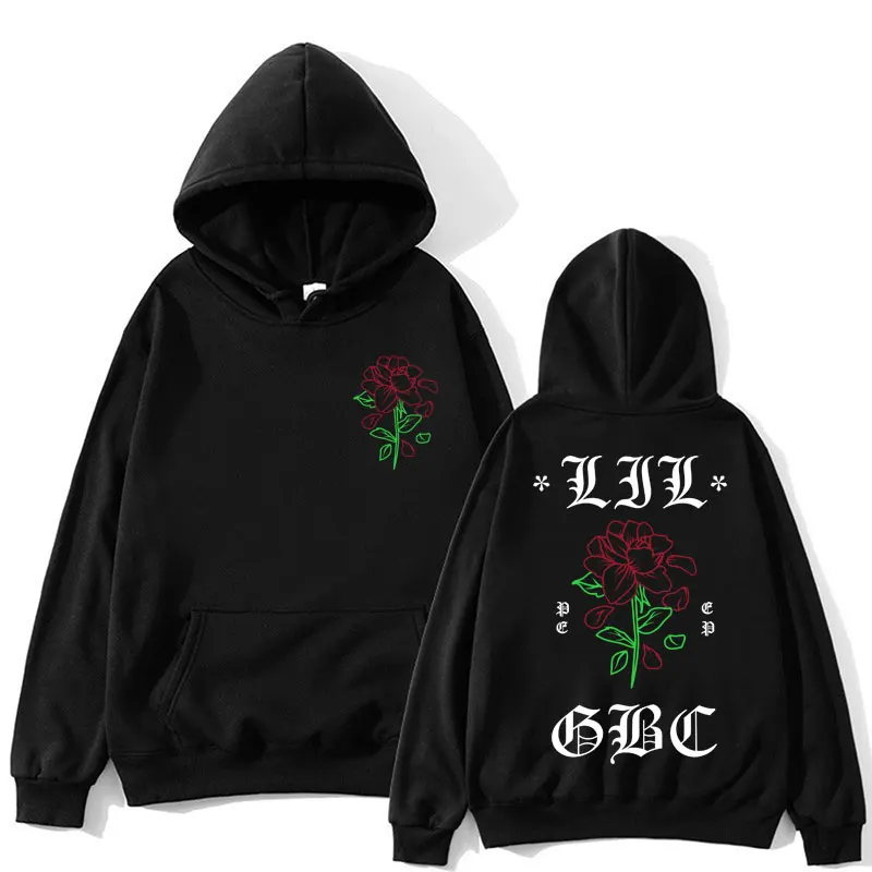 مغني الراب ليل اللمحة لايف للأبد ألبوم هوديس الرجال موضة Harajuku الهيب هوب القوطية البلوز المتضخم القطن ملابس رياضية كاجوال الذكور