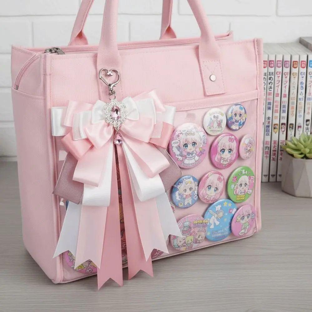 

Double Layer Bow Pendant Ins Style Multicolor Itabag Decoration Pendant Ribbon Bow Lolita Itabag Pendant For Friends Gift