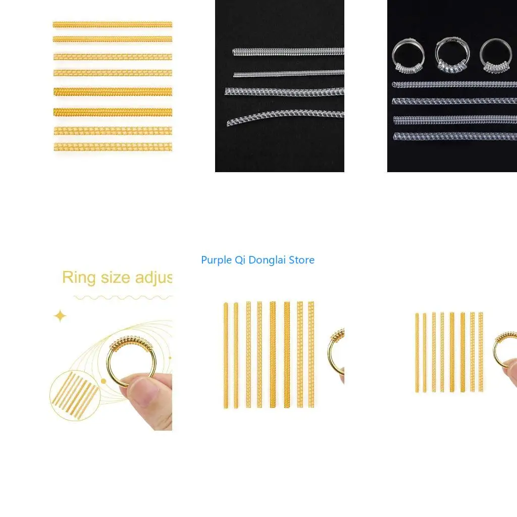 L21E Set of 8 Invisible Ring Size Adjusters for Loose Rings Comfortable Jewelry Resizer Invisible Ring Tightener Accessories