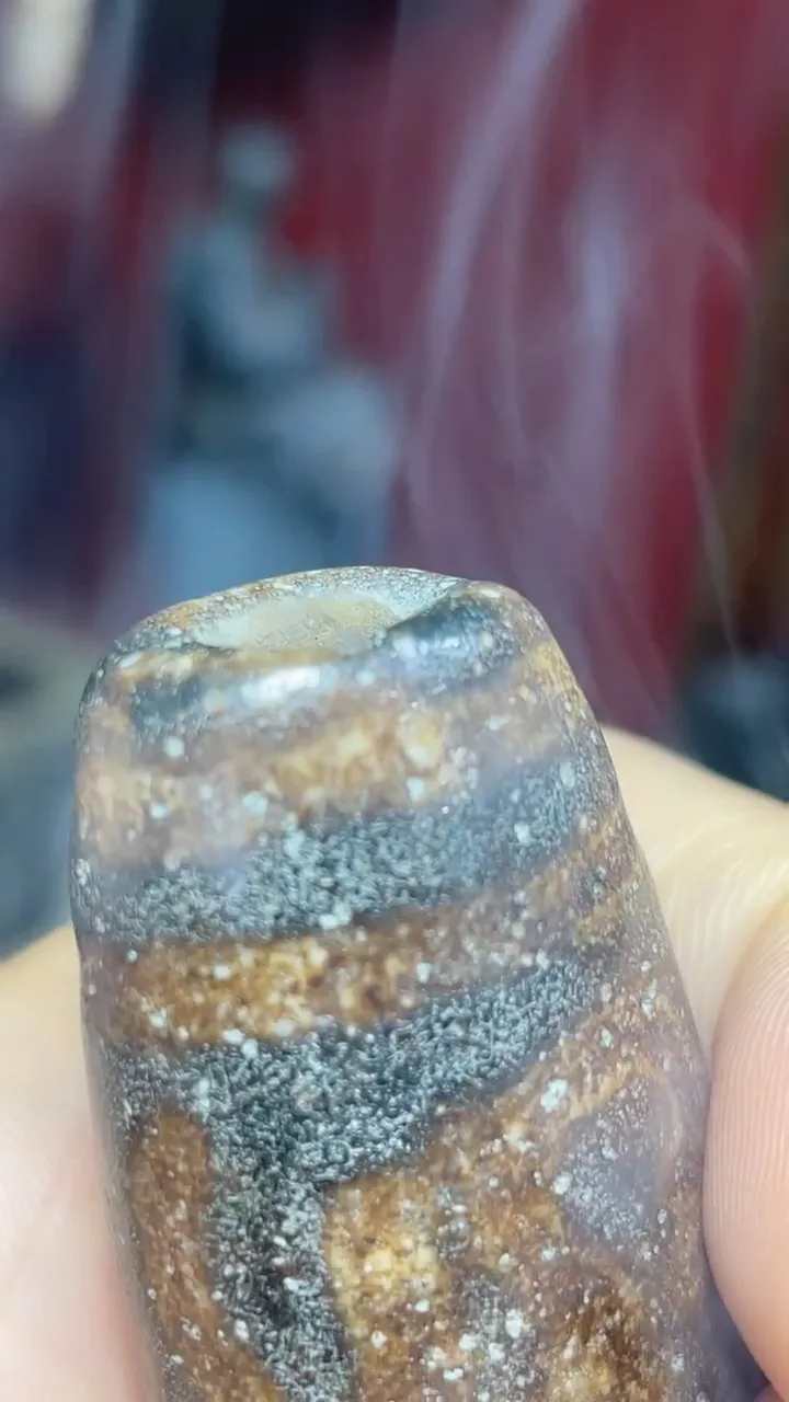 Tibetan Nepalese Himalayan Bead Ancient Agate Old Dzi Talisman eye Bead Amulet