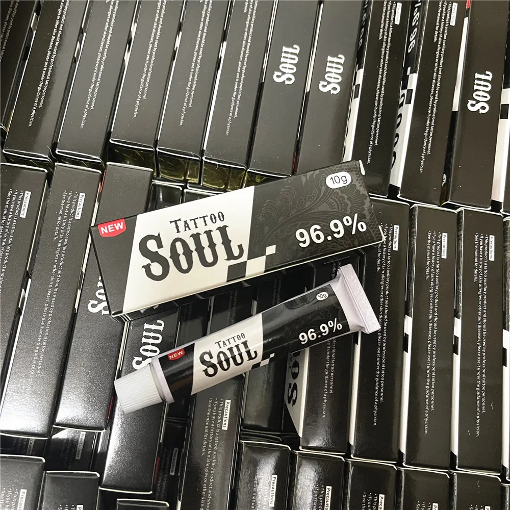 1/5/10/30/50Pcs 96.9% Black Soul Tattoo Cream Before Permanent Makeup Microblading Eyebrow Lips Body Skin 10g