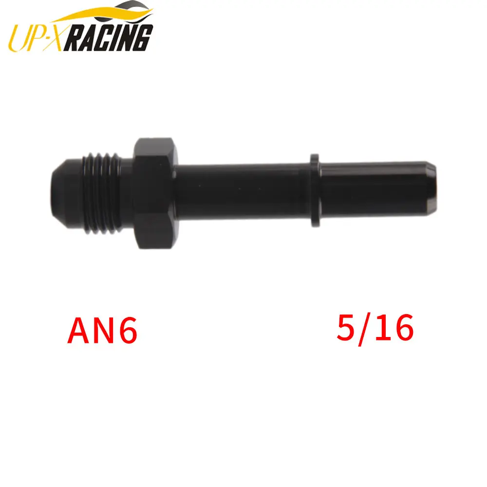 

Universal Fuel Adapter Connector AN6,AN8 Male Flared To 3/8",5/16" Quick Connect/Disconnect Female Push EFI Connector Aluminum