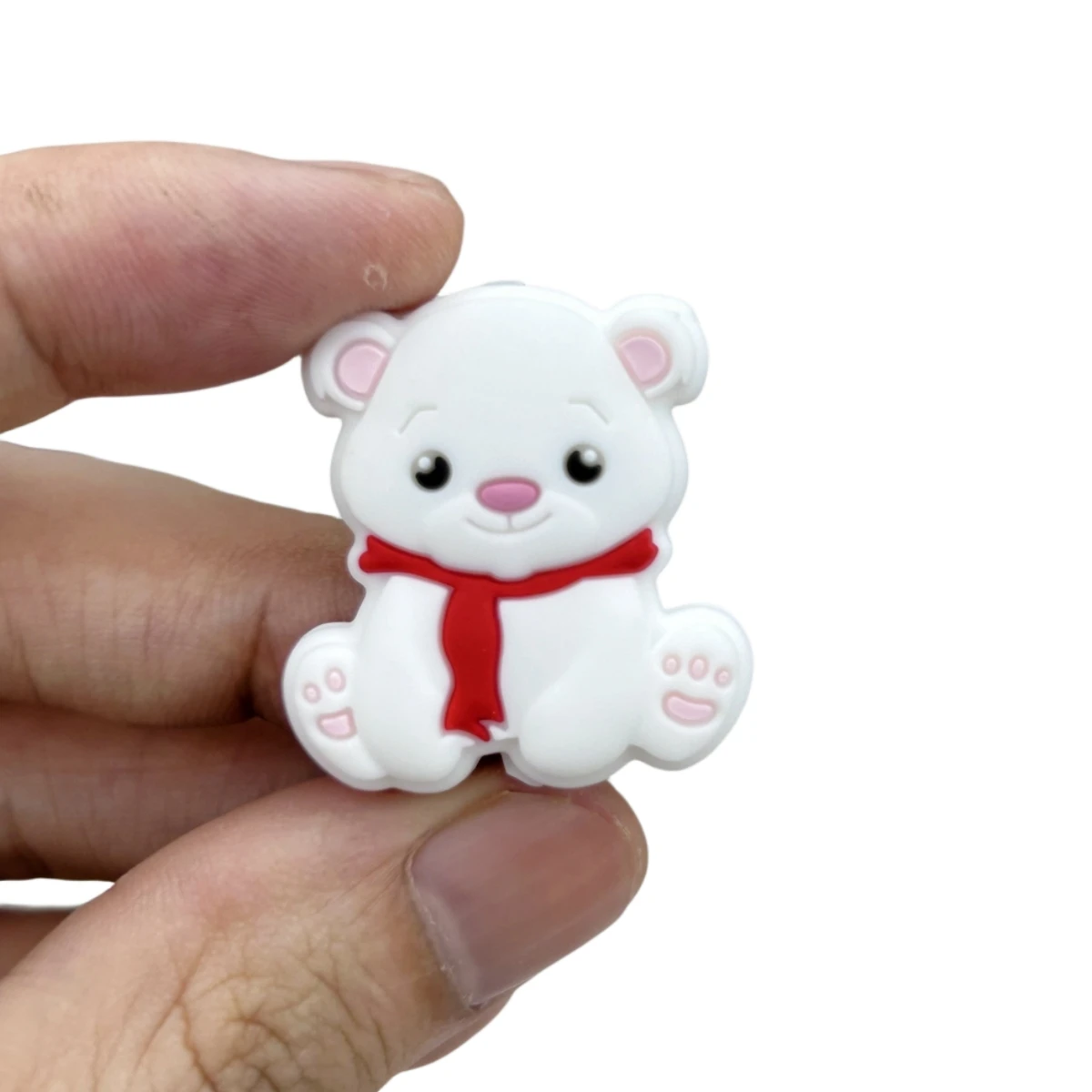 10PC Baby Silicone Bead Little Bear Beads Teethe Baby DIY String Pen Bead Nipple Chains Jewelry Accessories Teethe Kawai Gifts