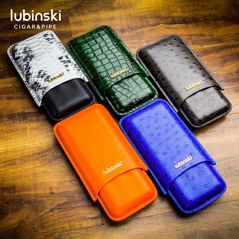 Lubinski 2023 Cigar Humidor Case Tube Holder Storage Portable Travel Cigar Box Luxury With Gift Box