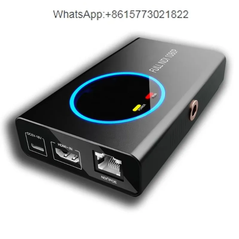 full NDI to H-D-M-I 1080P video encoder/decoder video converter for broadcasting and game live streaming