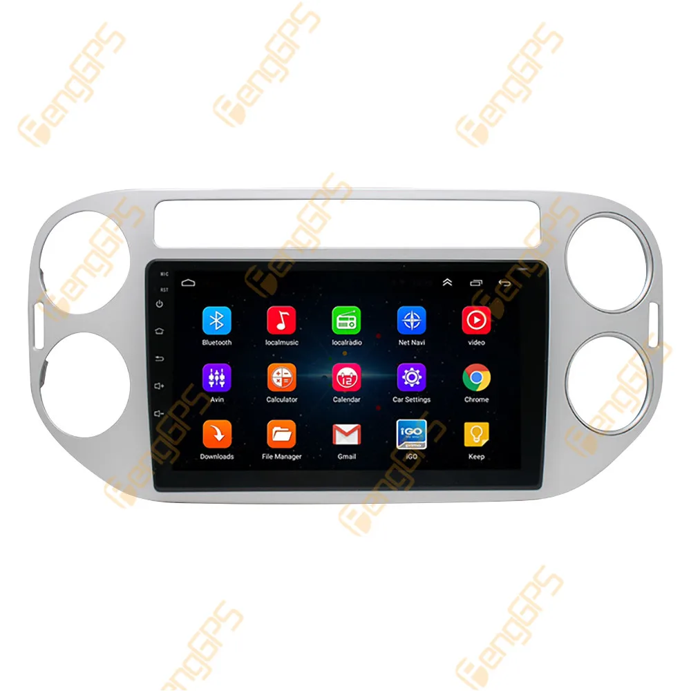 

9 "Android 13 автомобильный радиоприемник CarPlay для Volkswagen Tiguan 2010-2015 сенсорный экран мультимедийный плеер GPS-навигация головное устройство DSP BT