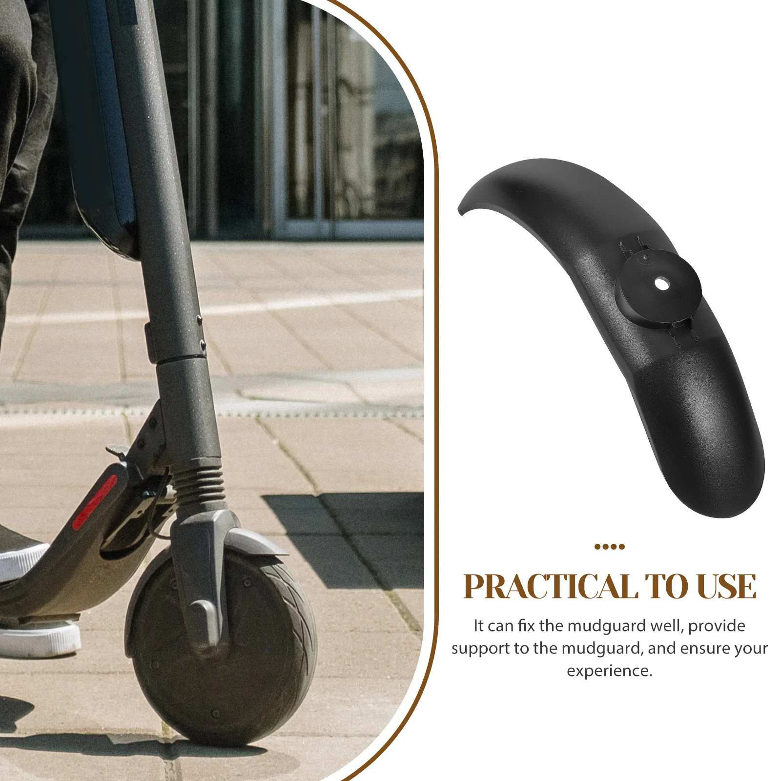 Mudguard Replacement Part Scooter Support Bracket Easy Install Prevents Stepping Protects Electric Scooter Mudguard