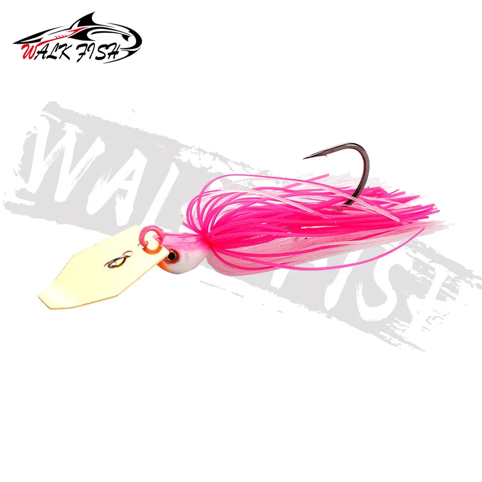 Obk Fish-Leurre de pêche Chatter, Spinner Bait, Blade Jig Dancer, Buzzbait, WobJeff Chatterbait, Bass, Pike Walleye, 14g, 18g