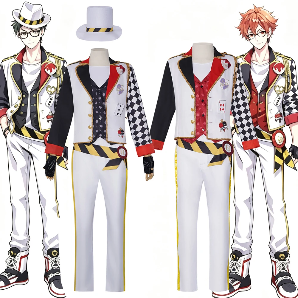 Anime Twisted Wonderland Trey Cosplay Costumes Cater Cosplay Carnival Party Costume Adult Man Halloween Suit