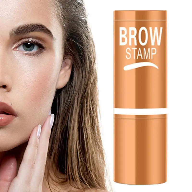 Eye Brow Stamp Kits Waterproof Drawing Eyebrows Artifact Brown Stamp Long-Lasting Brow Stamp Shaping Kit With Brow Brush