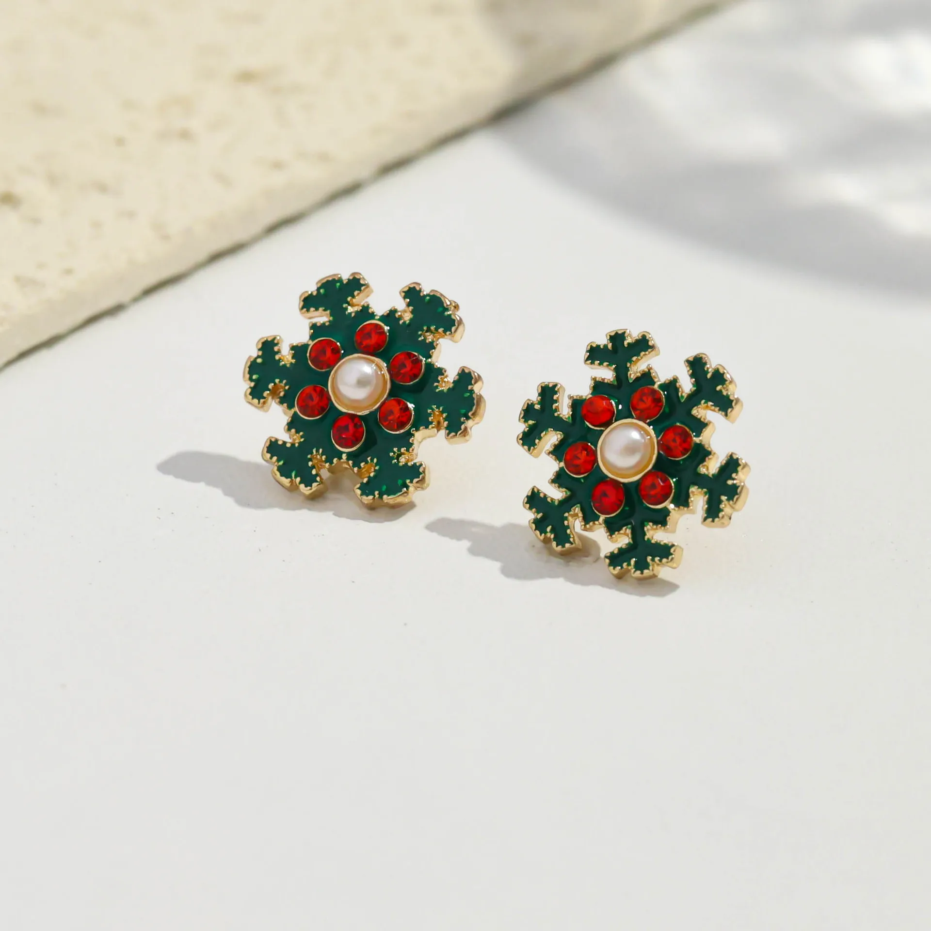 

Bulk Snowflake Christmas Tree Festive Vibe Drip Earrings