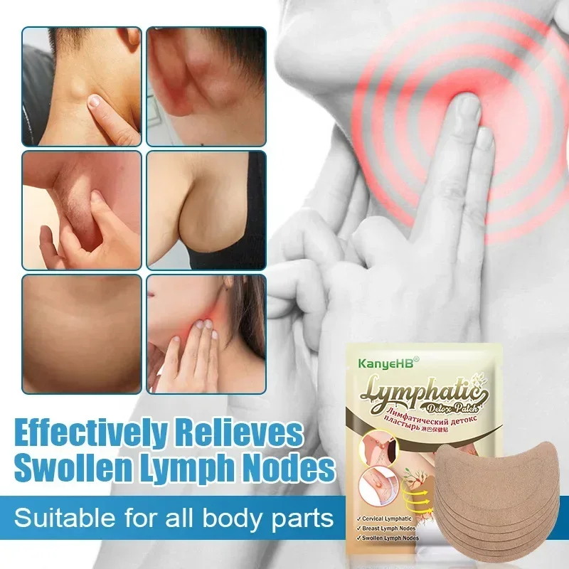 Sdotter New Lymphatic Drainage Relieve Swell Pain Patch Breast Armpit Lymph Nodes Detox Pads Chinese Herbal Detox Treatment Plas