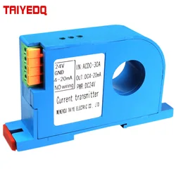 Current Transmitter Electrically Isolated Sensor Output AC 20A 30A 50A 100A 150A 200A Aperture 22mm