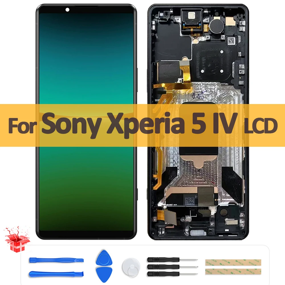 

6.1" Original AMOLED For Sony Xperia 5 IV XQCQ62 LCD Display Touch Screen Digitizer Assembly For Sony X5 iv XQ-CQ72 LCD Repair