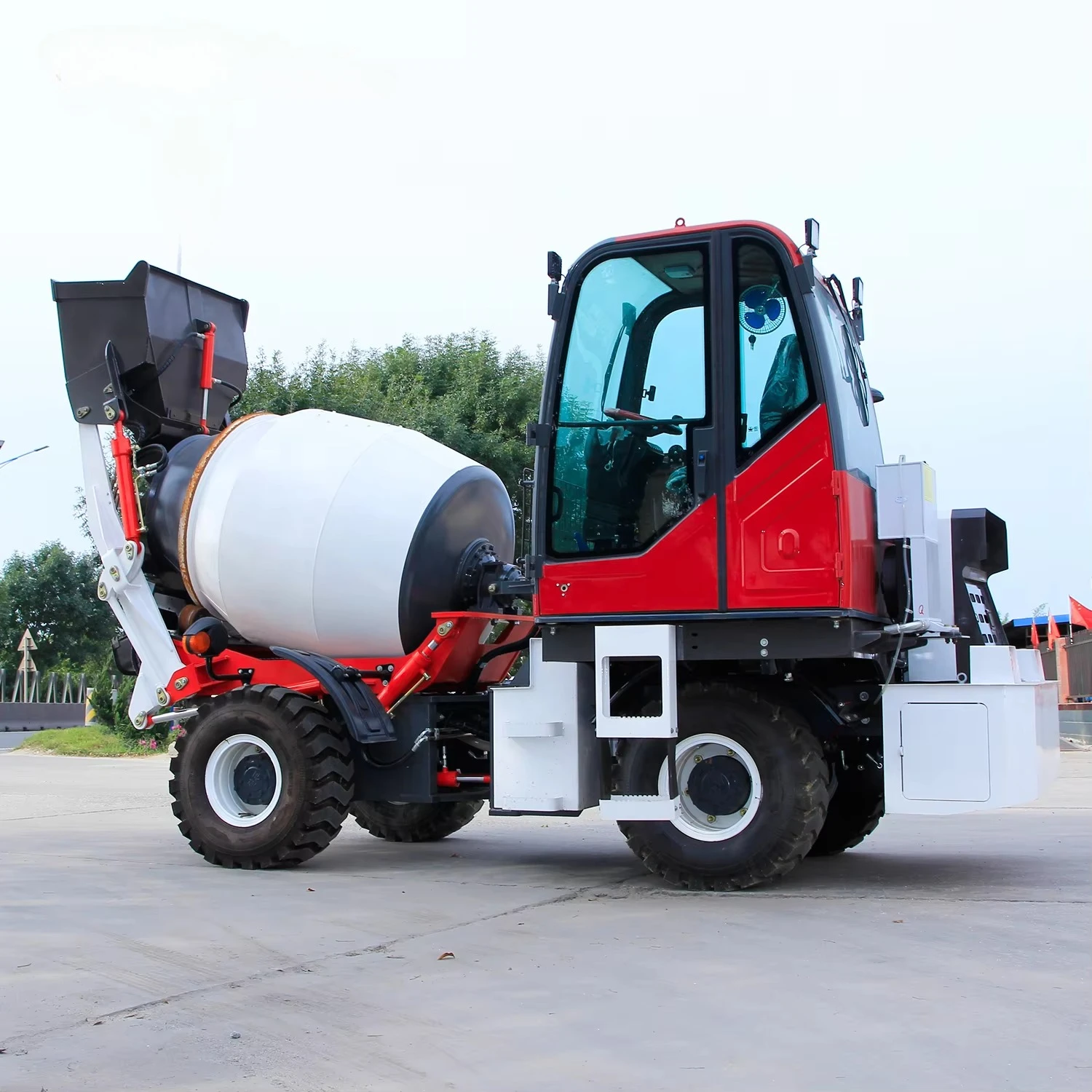 Auto Mini Cself Falling Concrete Mixer Truck Free Shipping 1.5m3 Engine New Product 2020 25 55 Provided Engineering Machinery /