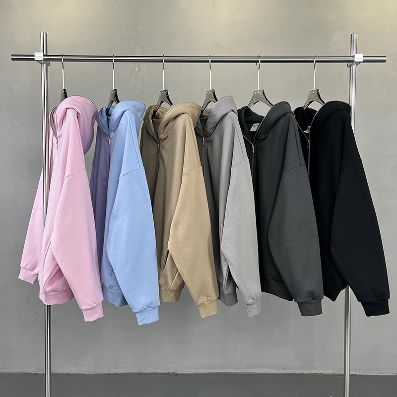 

Artiemaster 2024 Autumn Winter Hoodie Sweatirt ex Loose Fce Zipper Hooded Jaet Candy Color Street Sle Casual Wear