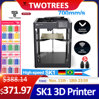 TwoTrees SK1 Fast Speed 700mm/s 3D Printer FDM With Automatic Leveling Touch Color Screen 300°C Direct Extruder Core XY Printer