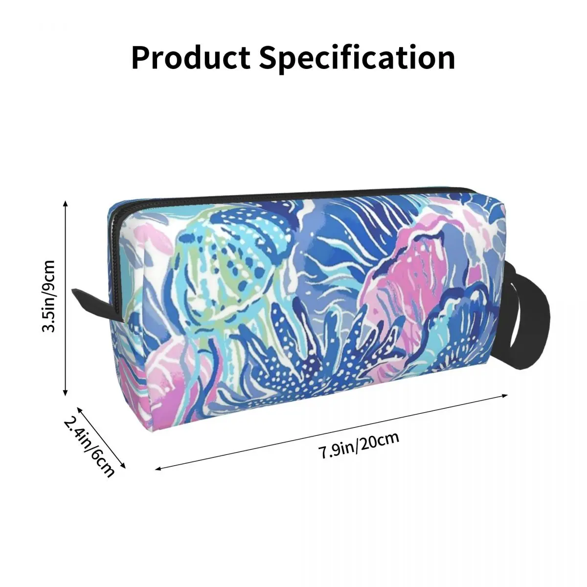 Lily Pulitzer Makeup Bag Cosmetic Organizer Storage Dopp Kit Portable Toiletry Cosmetic Bag for Women Beauty Travel Pencil Case