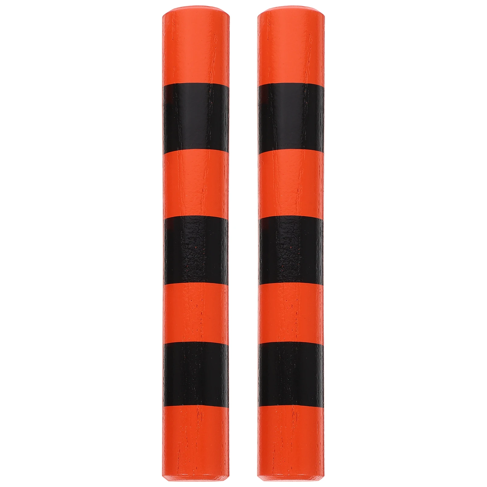 

Wooden Rhythm Music Rhythm Sticks For Children Instrument Percussion Kids Children ange Black Striped Safe Practical
