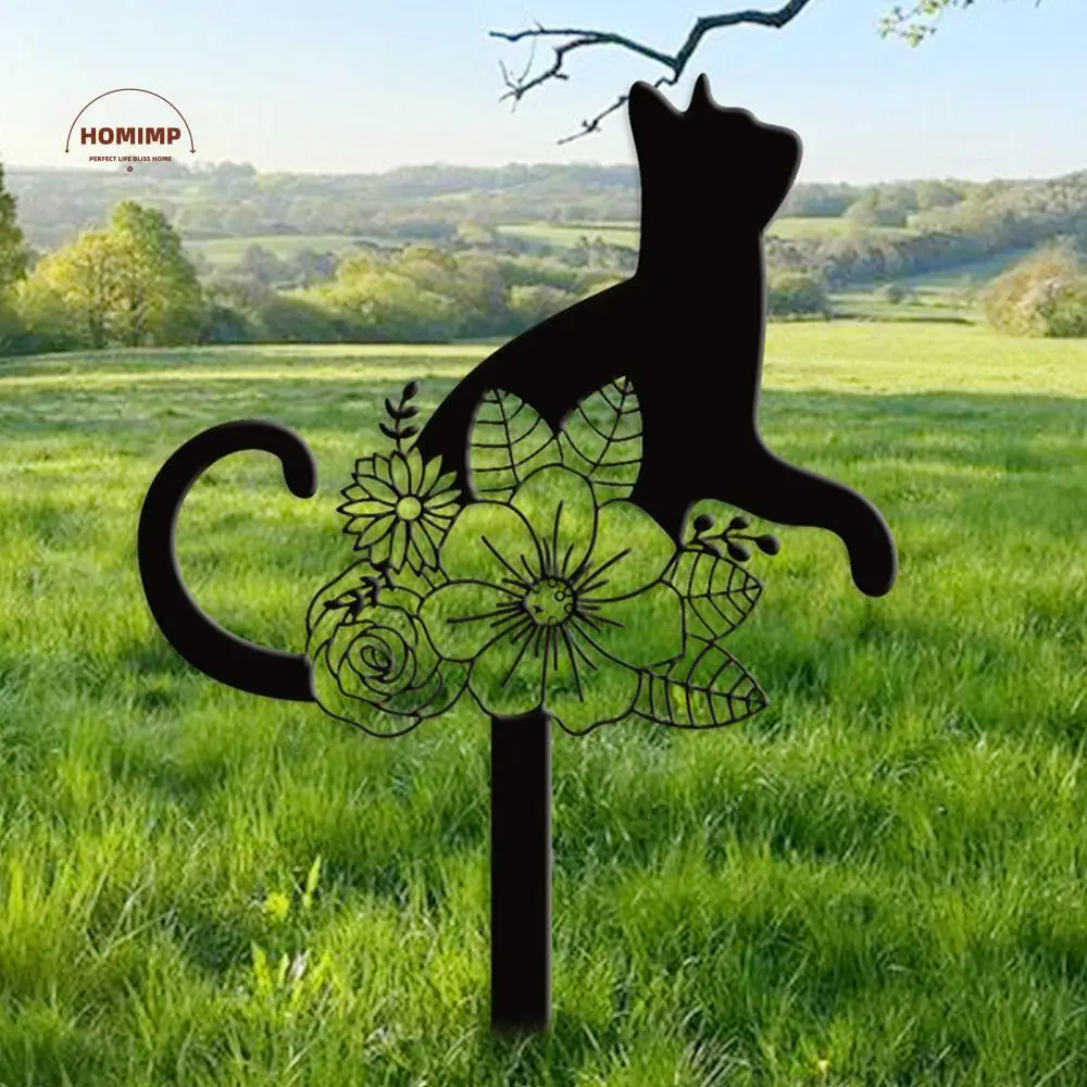

Portable Creative Memorial Grave Marker Waterproof Durable Pet Memorial Stake Metal Handicraft Meaningful Grave Markers Outdoors