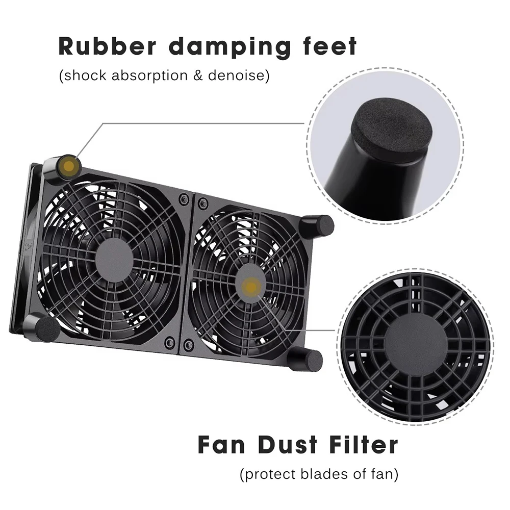 5V USB Router Cooling Fan DIY Fan Pc Cooling Fan Tv Box Playstation Xbox Computer Cabinet Cooling Fan Desktop Cooling Fan