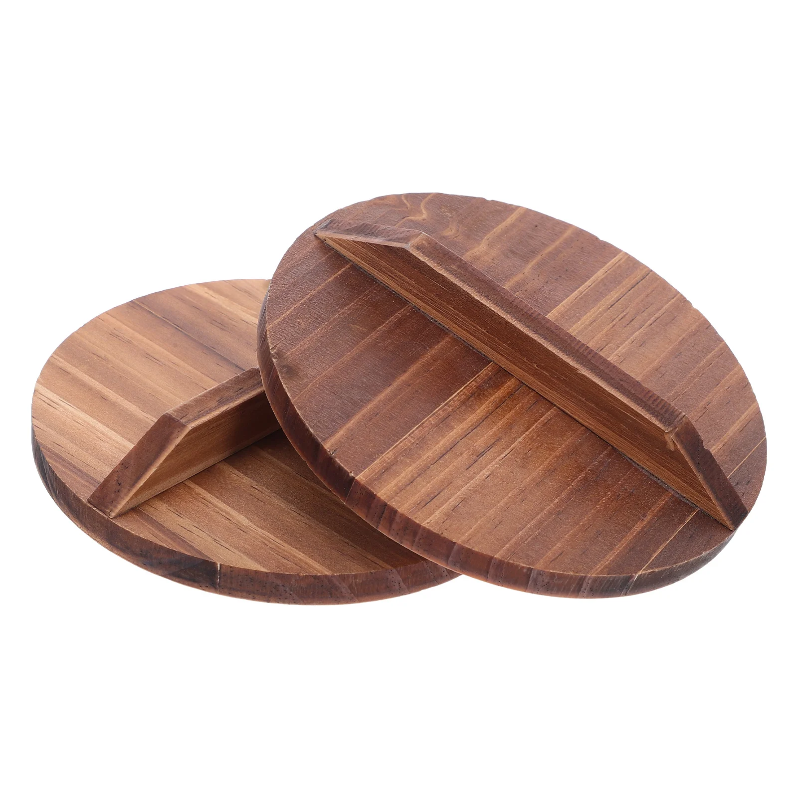 

2pcs Wooden Beverage Lid Natural Wood Mug Cover Heat Protection Temperature Retention Easy Clean For Tea Coffee Milk Mason Jar