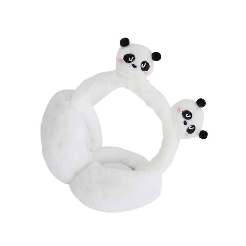 Jolis cache-oreilles panda pour différentes tailles tête, activités hivernales en plein air