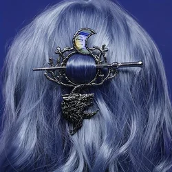 Fashion Viking Wolf Moon haircut women comic show cosplay dress up jewelry witch accessories