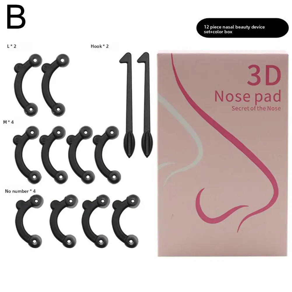 3 أحجام في 1 مشبك تشكيل الأنف لأعلى، مجموعة أدوات تصحيح تشكيل الأنف Q9C0