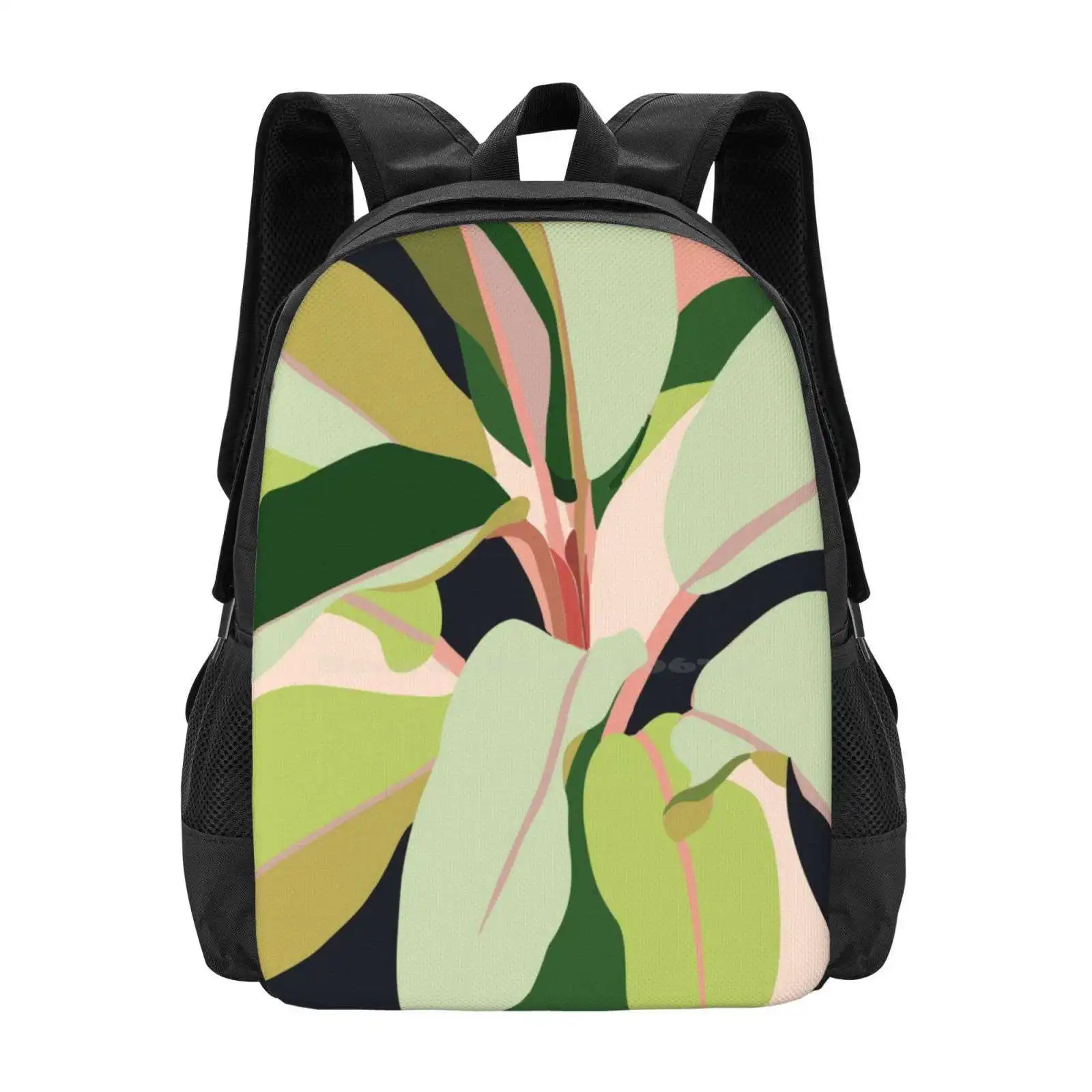 To Plant A Garden Is To Believe In Tomorrow #Painting #Illustration 3D Print Design Backpack Student Bag Plants Botanical