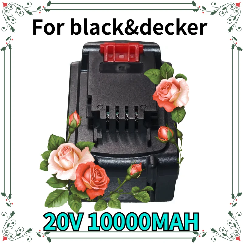 

Аккумулятор для электроинструментов Black&Decker LB20 LBX20 LBXR20, 20В 10000мАч, литий-ионный, сменный, перезаряжаемый