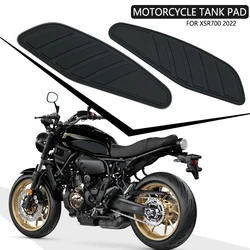 XSR700 Black Tank Side Traction Pads Knee Anti Slip Sticker Decal Stickers For Yamaha XSR 700 2022 Motorcycle