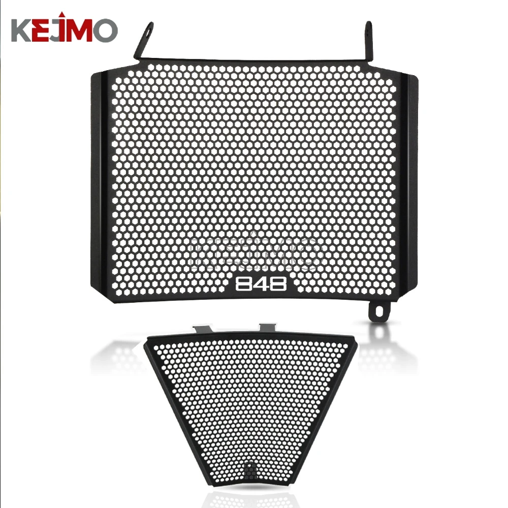 Fit For Ducati Streetfighter 848 2012 - 2016 1098 2009 - 2017 Upper and Lower Motorcycle Radiator Guard Protector Grille Cover