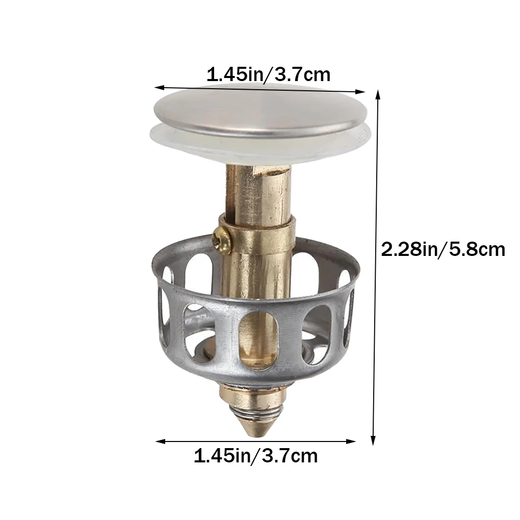 

Sink Strainer Stainless Steel Sink Strainer Stopper Kitchen Movable Sink Basket Strainer Portable Drain Hole Filter Trap