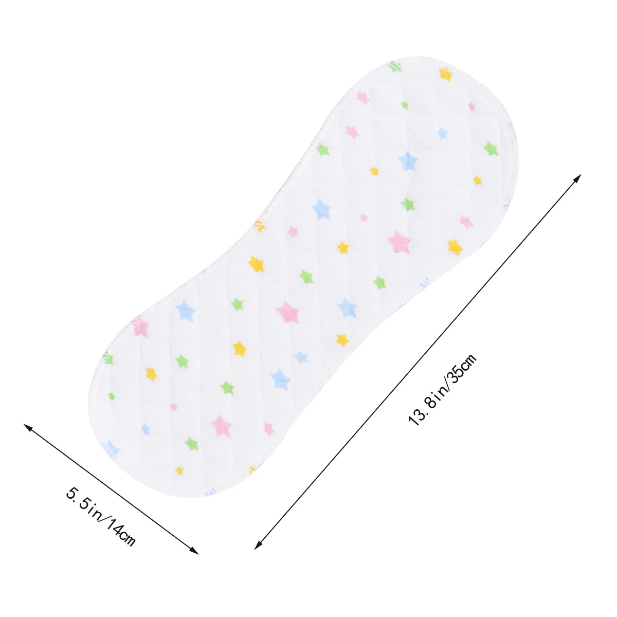 25 قطعة حفاضات الطفل قابلة لإعادة الاستخدام الخيزران الفحم إدراج ماصة تنفس الفول السوداني على شكل 3 طبقة القماش الحفاضات نمط #3